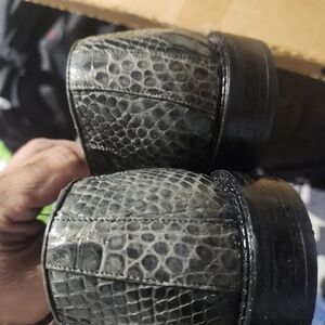romano hand made croc dress shoes size 9